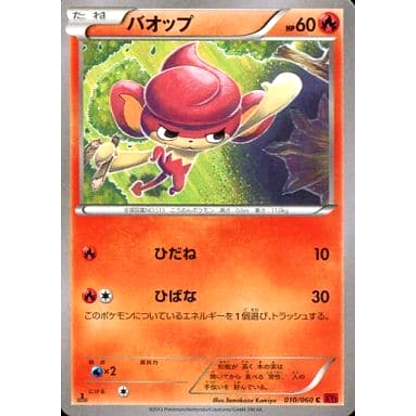 Pokemon Pansear C 010/060 XY1 Collection Y Japanese Pokemon Card [USED]