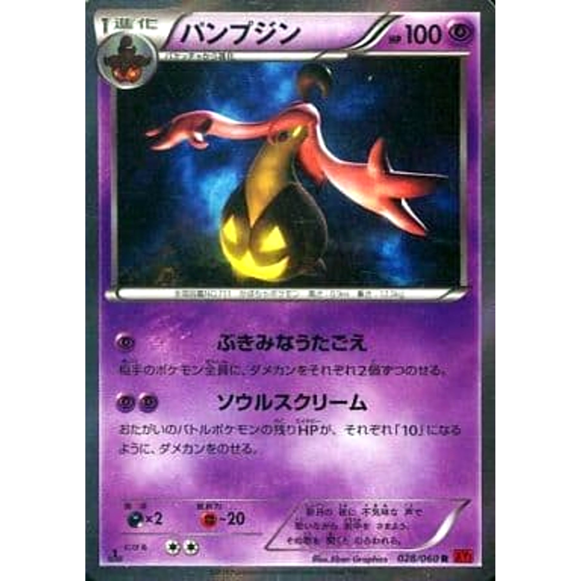 Pokemon Gourgeist Holo R 028/060 XY1 Collection Y Japanese Pokemon Card [USED]