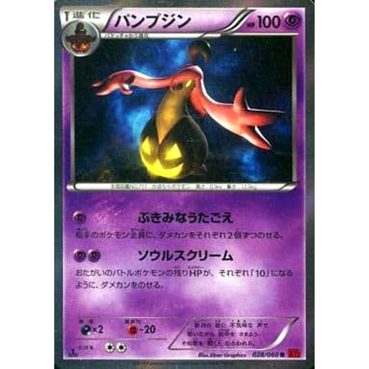 Pokemon Gourgeist Holo R 028/060 XY1 Collection Y Japanese Pokemon Card [USED]