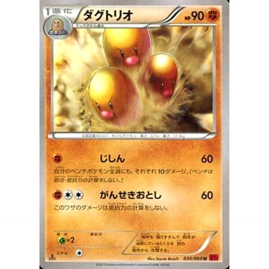 Pokemon Dugtrio U 030/060 XY1 Collection Y Japanese Pokemon Card [USED]