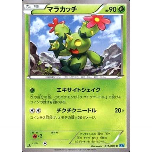 Pokemon Maractus C 010/080 XY2 Wild Blaze Japanese Pokemon Card [USED]