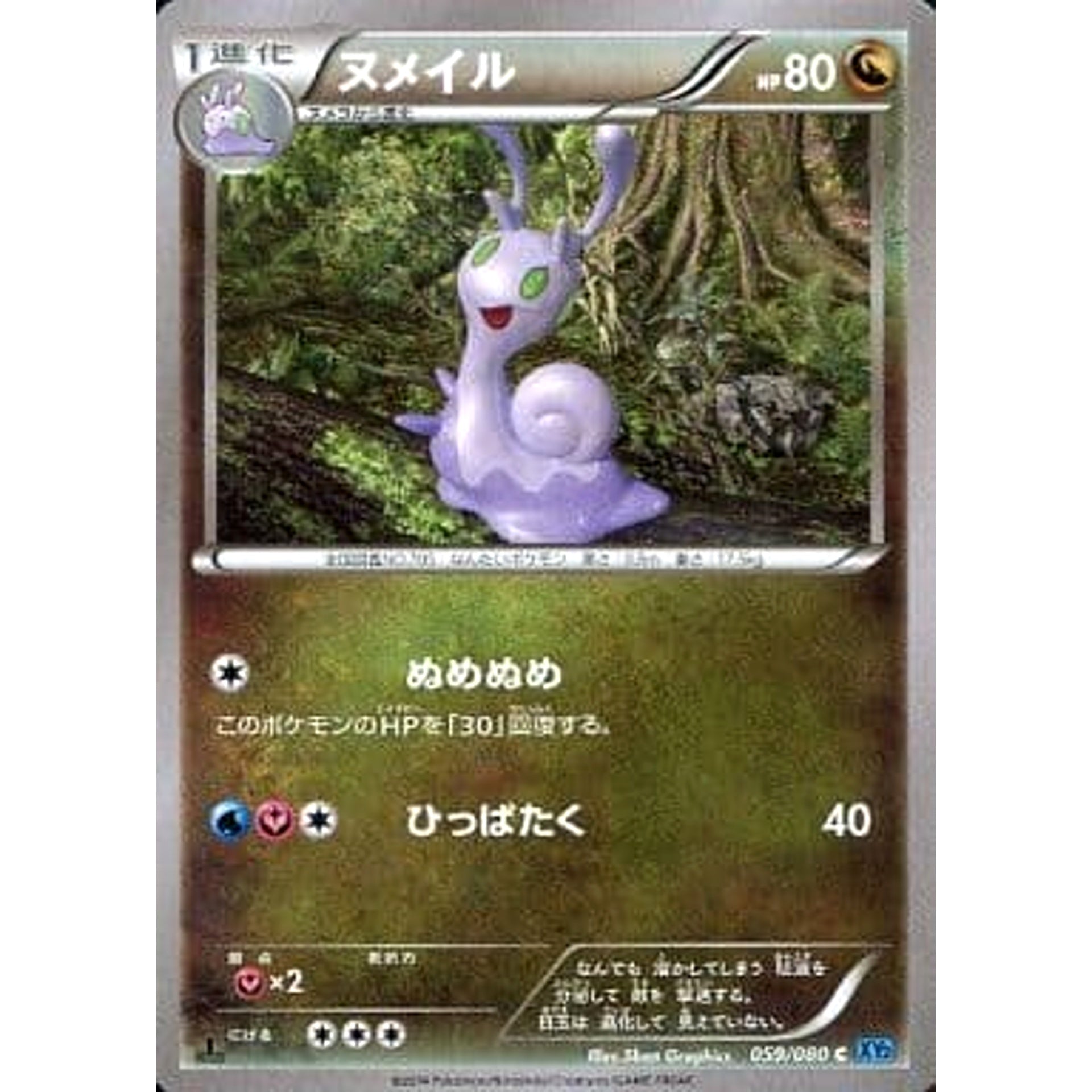 Pokemon Sliggoo C 059/080 XY2 Wild Blaze Japanese Pokemon Card [USED]