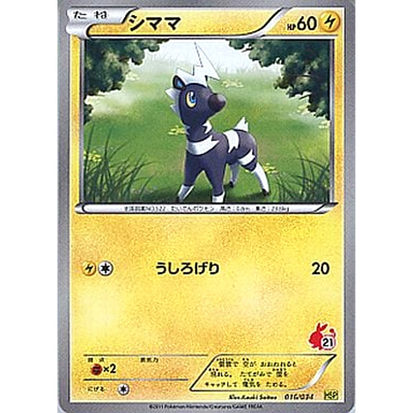 Pokemon Blitzle 016/034 HSP Beginning Set DX Pikachu Version Japanese Pokemon Card [USED]