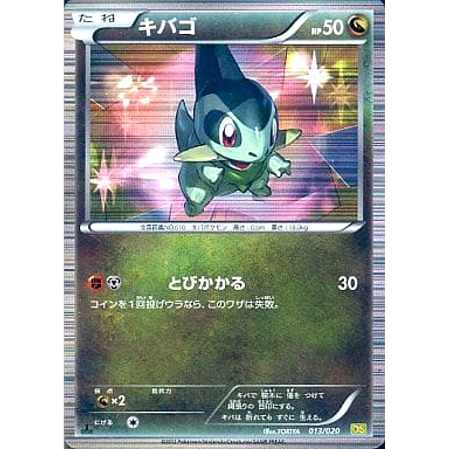 Pokemon Axew 013/020 DS Dragon Selection Japanese Pokemon Card [USED]