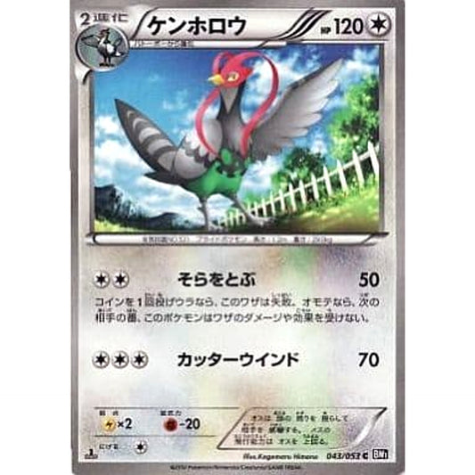 Pokemon Unfezant C 043/053 BW1 Black Collection Japanese Pokemon Card [USED]