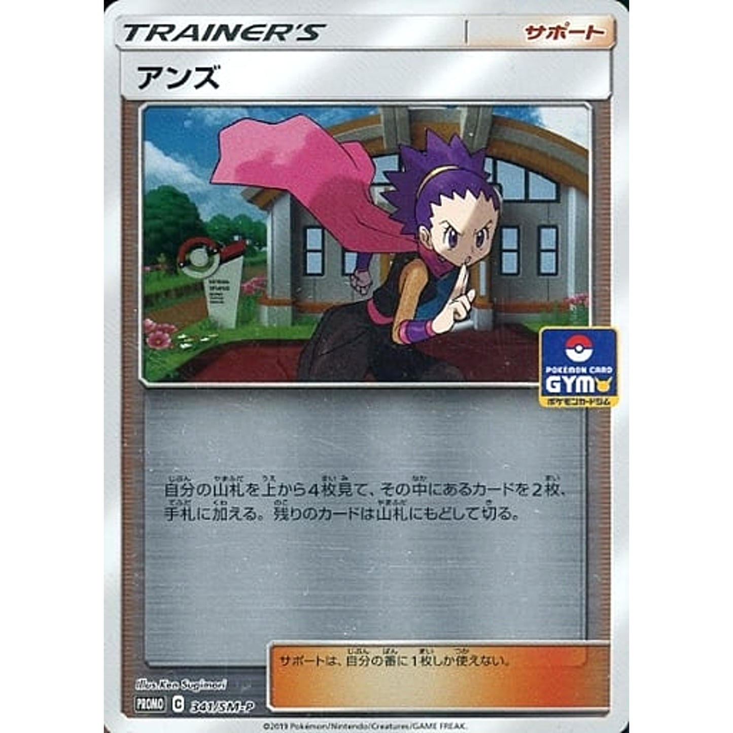 Pokemon Janine Holo Promo 341/SM-P Promotion Card SM-P Japanese Pokemon Card [USED]