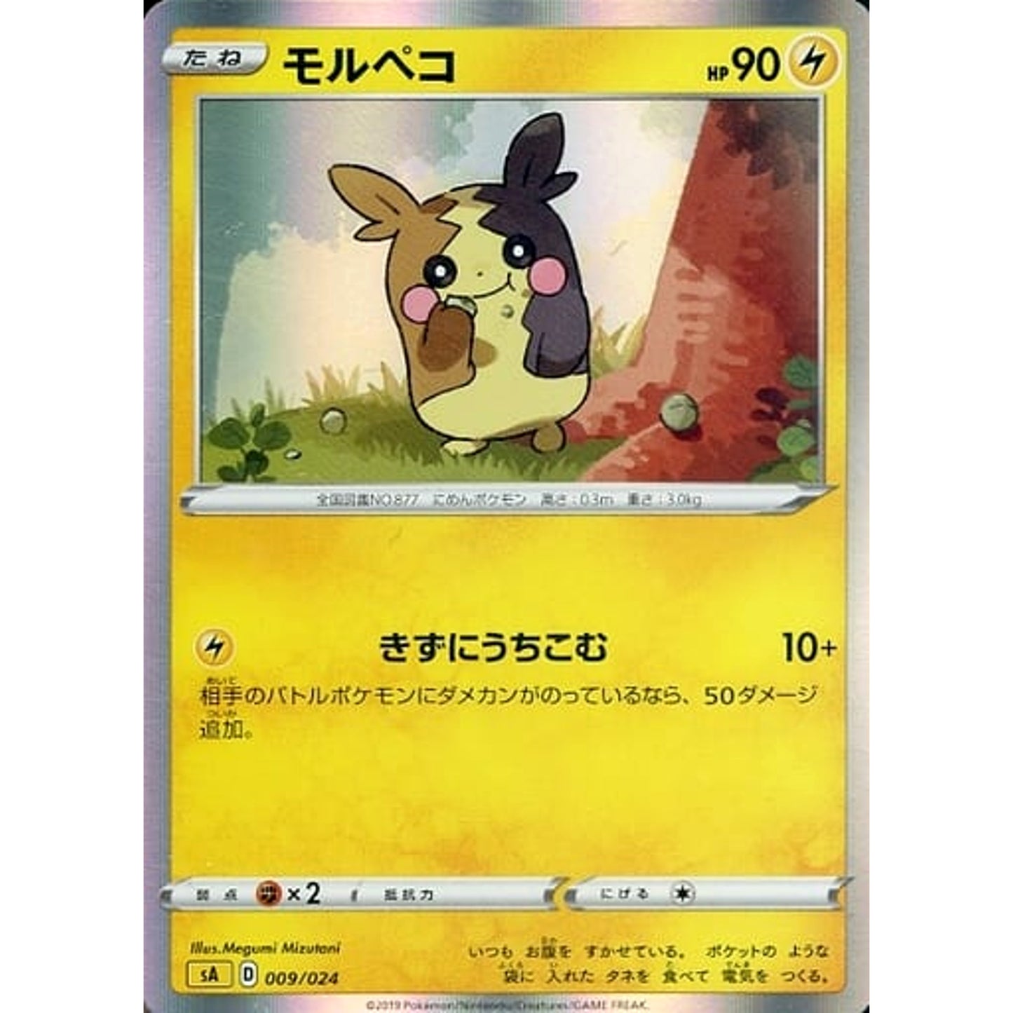 Pokemon Morpeko Holo 009/024 SA V Starter Set Lightning Japanese Pokemon Card [USED]
