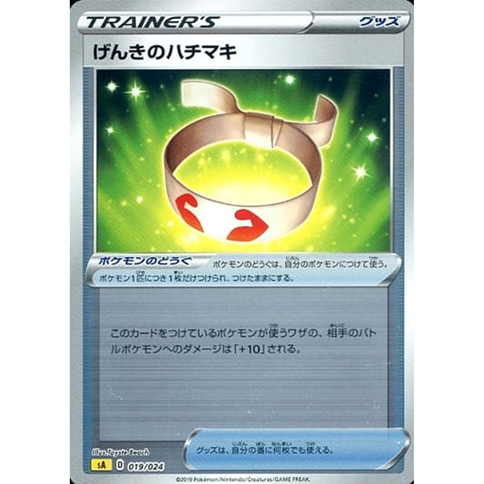 Pokemon Vitality Band Reverse Holo 019/024 SA V Starter Set Lightning Japanese Pokemon Card [USED]
