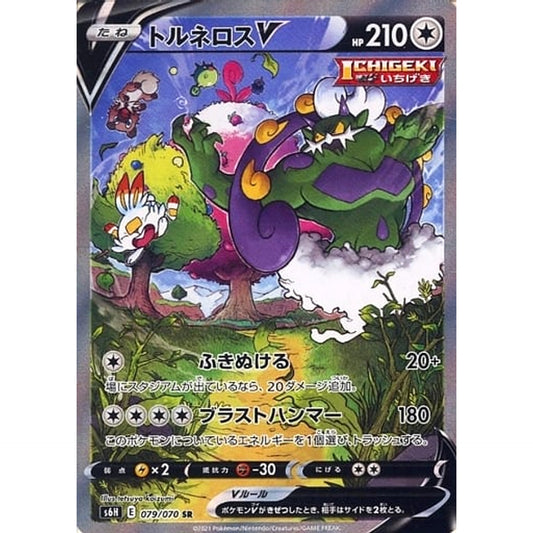 Pokemon Tornadus V Holo SR 079/070 S6H Silver Lance Japanese Pokemon Card [USED]