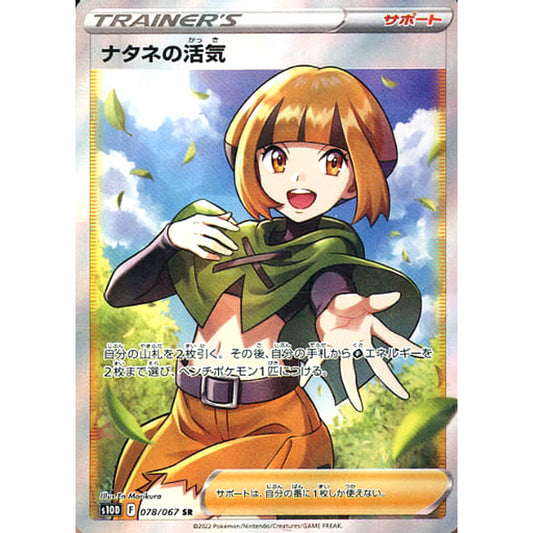 Pokemon Gardenia's Vigor Holo SR 078/067 S10D Time Gazer Japanese Pokemon Card [USED]
