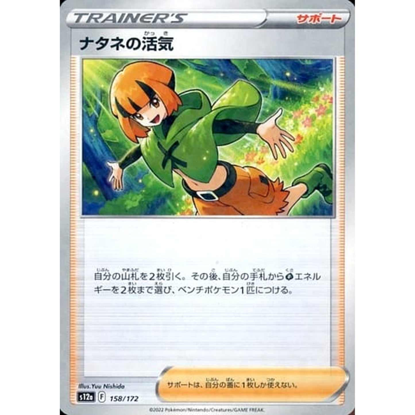 Pokemon Gardenia's Vigor Parallel 158/172 S12a VSTAR Universe Japanese Pokemon Card [USED]