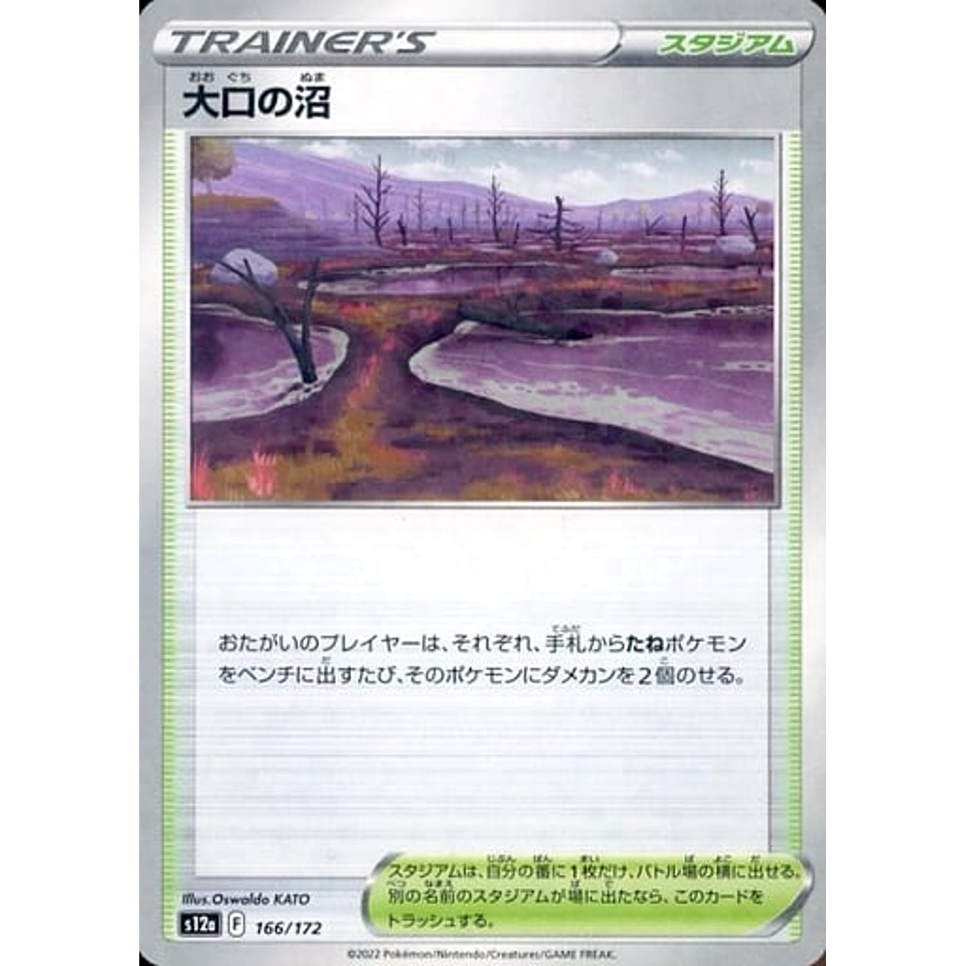 Pokemon Gapejaw Bog Parallel 166/172 S12a VSTAR Universe Japanese Pokemon Card [USED]