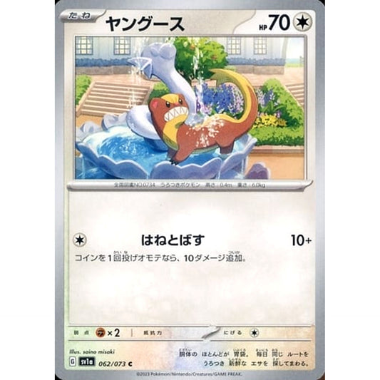 Pokemon Yungoos C 062/073 SV1a Triplet Beat Japanese Pokemon Card [USED]