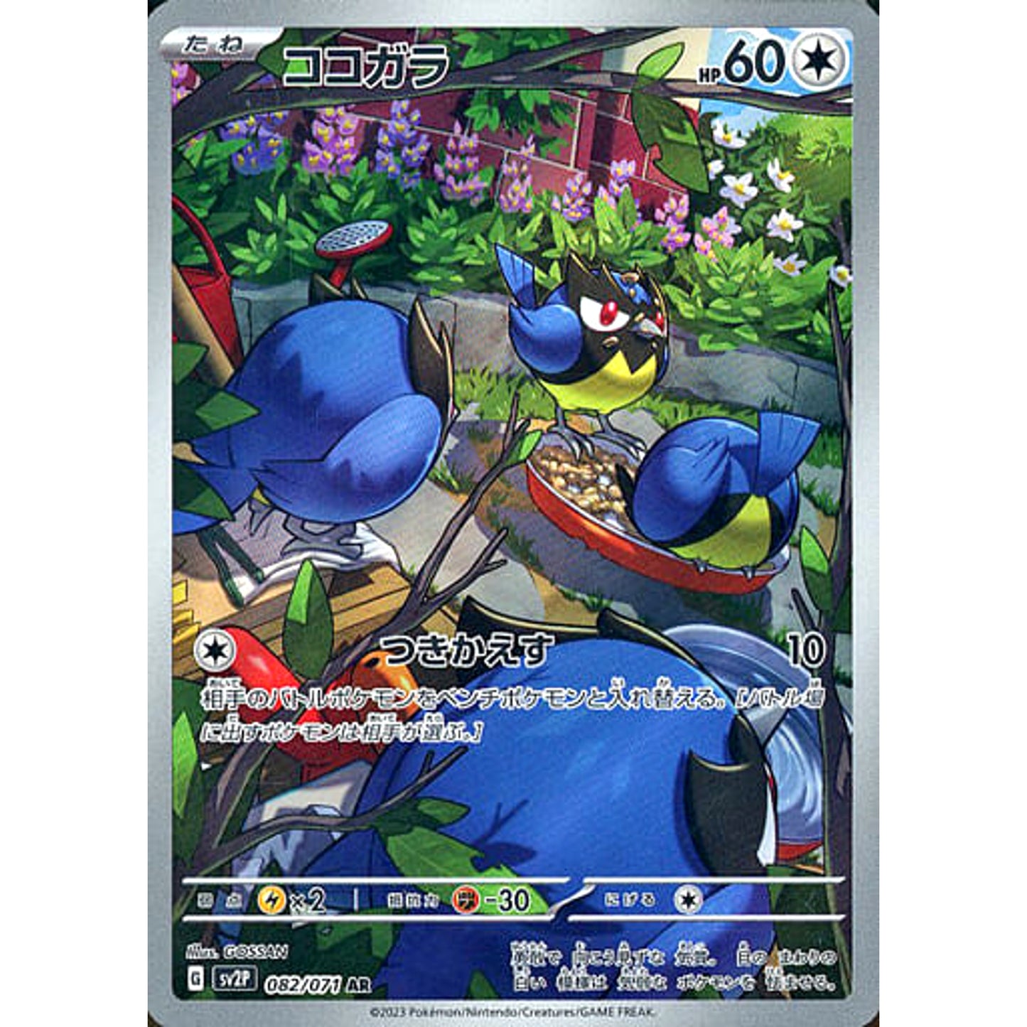 Pokemon Rookidee Holo AR 082/071 SV2P Snow Hazard Japanese Pokemon Card [USED]