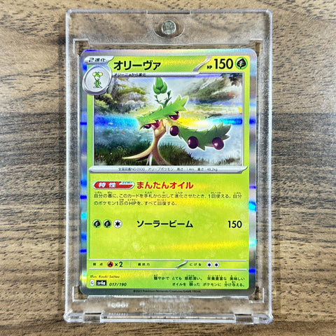 Arboliva Holo 017/190 SV4a Shiny Treasure ex Japanese Pokemon Card [USED] — photo 1