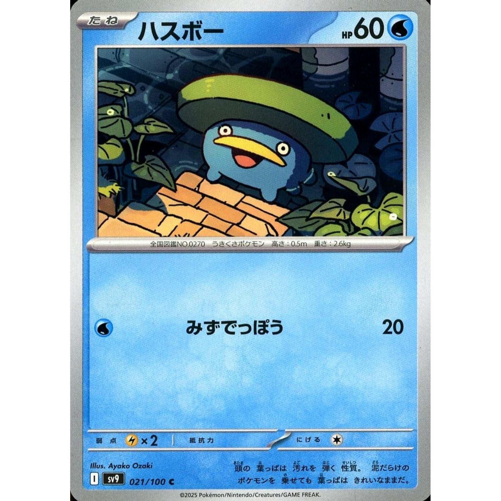 Pokemon Lotad C 021/100 SV9 Battle Partners Japanese Pokemon Card [USED]