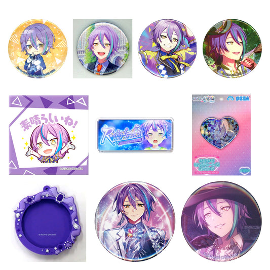 All 10 items included in Rui Kamishiro Can Badges Curated Set of 10 (Hatsune Miku: Colorful Stage!)