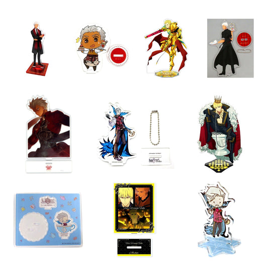 All 10 items included in Archer Acrylic Stands Curated Set of 10 (Fate Series)