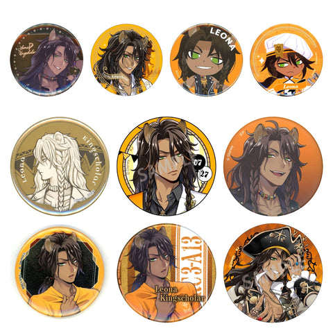Leona Kingscholar Can Badges Curated Set of 10 (Twisted-Wonderland), photo 1