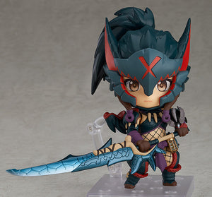 Hunter: Female Monster Hunter: World - Iceborne Master Edition Nendoroid No.1284 Nargacuga Alpha Armor Ver. Capcom Female Figure [USED]