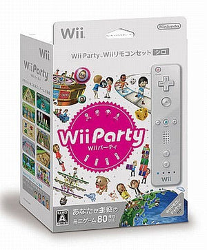 Wii Party Wii Remote Control Set White Wii Japan Ver. [USED]