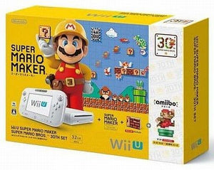 Wii U Shiro Super Mario Maker WUP-S-WAGZ Super Mario 30th Anniversary Set Wii U Series Console [USED]