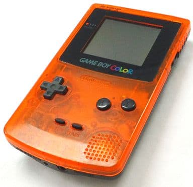 Game Boy Color Clear Orange & Clear Black Daiei Hawks Model Limited Edition Nintendo Game Boy Series Console [USED]