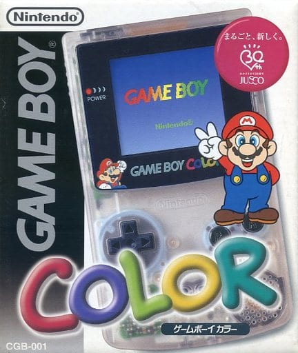 Game Boy Color Clear CGB-001 Jusco Original Mario Version Nintendo Game Boy Series Console [USED]
