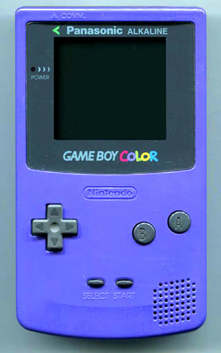 Game Boy Color Purple Panasonic ALKALINE Nintendo Game Boy Series Console [USED]