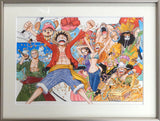 ONE PIECE Jump Festa 2011 Luxury Duplicate Original Drawing with Frame Print [USED]