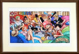 Oda Eiichiro Duplicate Origina Drawing One Piece -It's astounding how fast the time fleets.-Ver. with Frame Print [USED]