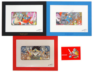 Dragon Quest 30th Anniversary Toriyama Akira Duplicate Manuscript 3 Sheets Set With Appendix Other Japan Ver. [USED]