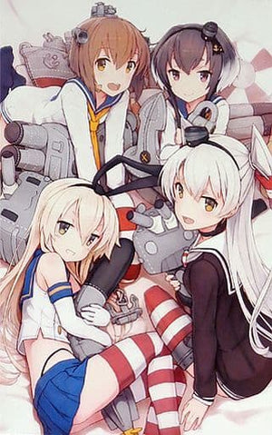 Kantai Collection Canvas Art Wind Destroyer Girls with Serial Number Painting [USED]