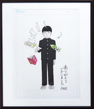 Mob Psycho 100 Framed Duplicate Original Drawing With Signed B Print [USED]