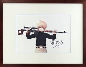 Gunslinger Girl Riko Duplicate Original Drawing Aida Yu Autograph With Accessries Print [USED]