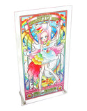 Kirakira Pretty Cure a la Mode JEWEL PORTRAIT Art Boad Cure Parfait With Accessories Painting [USED]