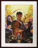 Street Fighter 30th Framed Graphic Art with Serial Number with Accessories Painting [USED]