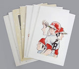 Adachi Mitsuru's Famous Scene Duplicate Original Drawings 10 Set Nine Idol A Print [USED]