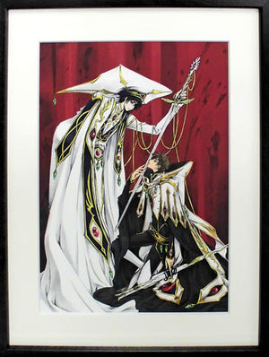 Code Geass: Lelouch of the Rebellion CLAMP Illustration Duplicate Original Picture Lelouch & Suzaku Print [USED]