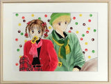 Special Exhibition Ribon 2.5 Million Ribonkko Large Special Issue Marmalade Boy Duplicate Original Drawing With Accosseries Print [USED]