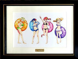 TV Animation Girlfriend, Girlfriend x THE Chara SHOP Character Art Graph Swimsuit ver. with Accessroies Painting [USED]