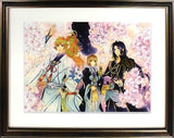 Neo Romance Art Collection Harukanaru Toki no Naka de 3 -Four Seasons- Night Cherry Blossoms A4 with Accessories Painting [USED]