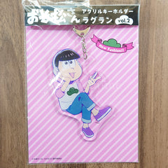 Todomatsu Mr. Osomatsu Acrylic Key Chain Raglan Vol.2 Key Ring [NEW]