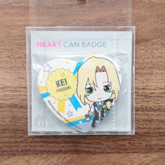 Kei Tsuzuki Glory Monochrome THE iDOLM@STER SideM SideMini Heart Can Badge [NEW]