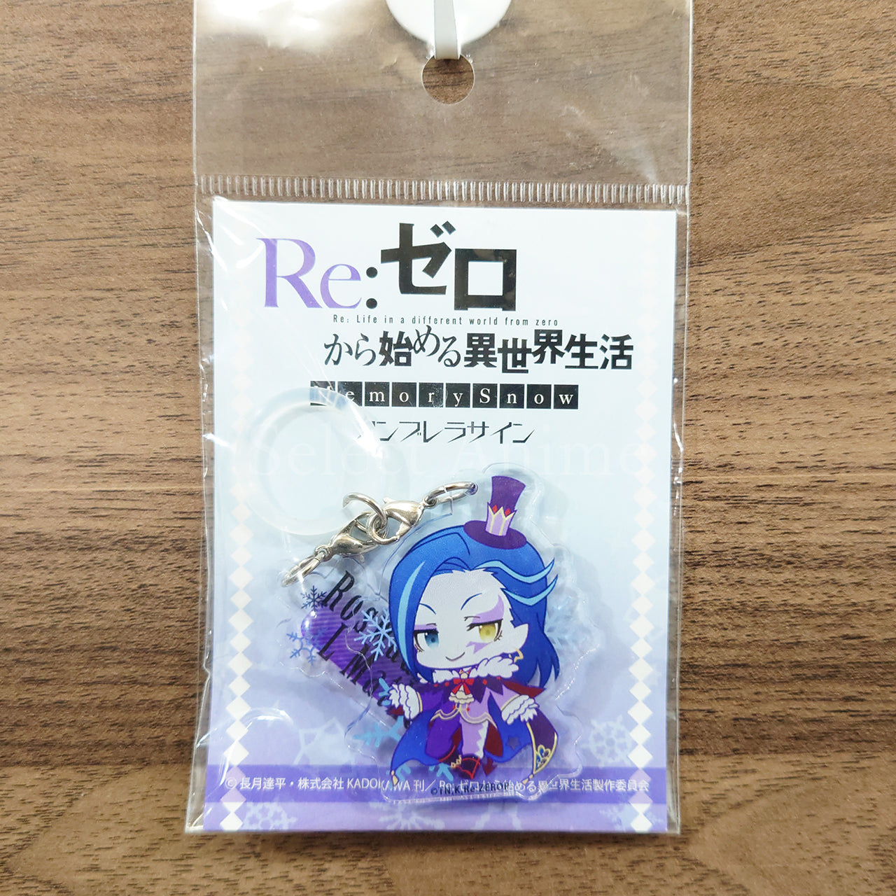 Roswaal L. Mathers Re:ZERO -Starting Life in Another World- Memory Snow Puni Chara Umbrella Charm Charm [NEW]