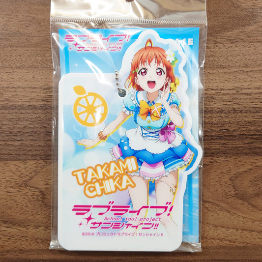 Chika Takami Is Your Heart Shining? Ver. Love Live! Sunshine!! Die Cut Pass Case Pass case [NEW]