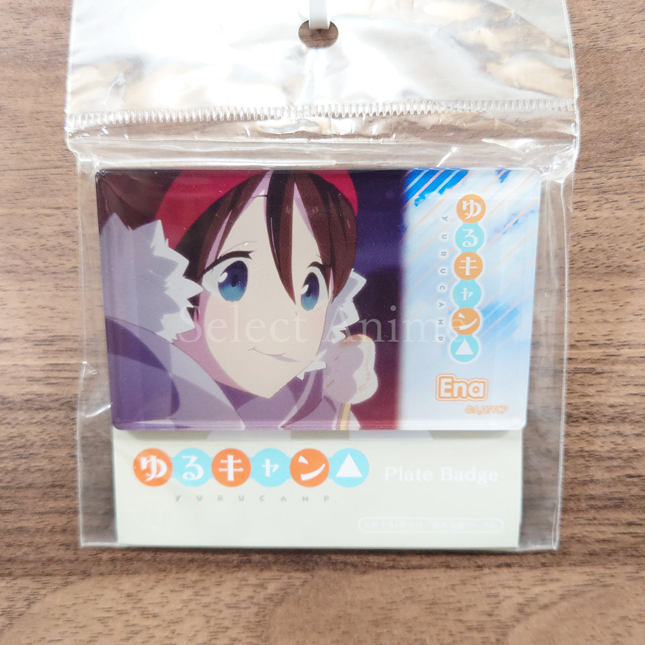 Ena Saitou Laid-Back Camp Plate Badge Badge [NEW]