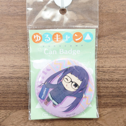 Chiaki Ogaki Deformed Ver. Laid-Back Camp Can Badge [NEW]