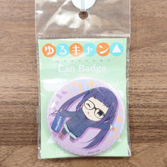 Chiaki Ogaki Deformed Ver. Laid-Back Camp Can Badge [NEW]