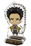 Gyomei Himejima Demon Slayer: Kimetsu no Yaiba Acrylic Stand Ball Chain animate Point Exchange Prize Key Ring [USED]